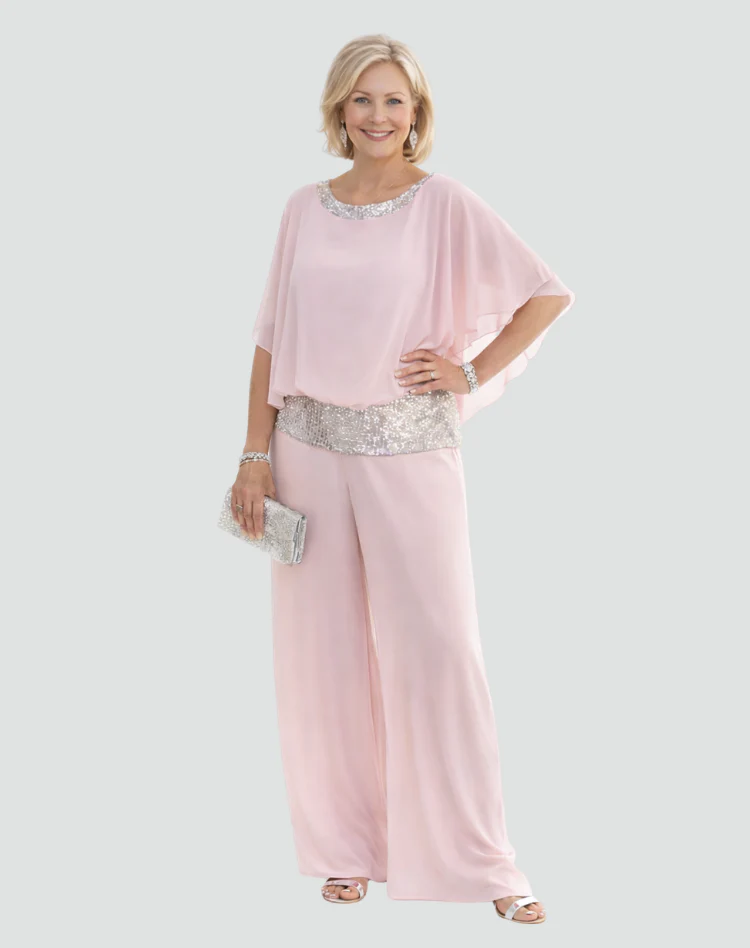 Glenna | Elegancki komplet damski z szerokimi spodniami - Image 2