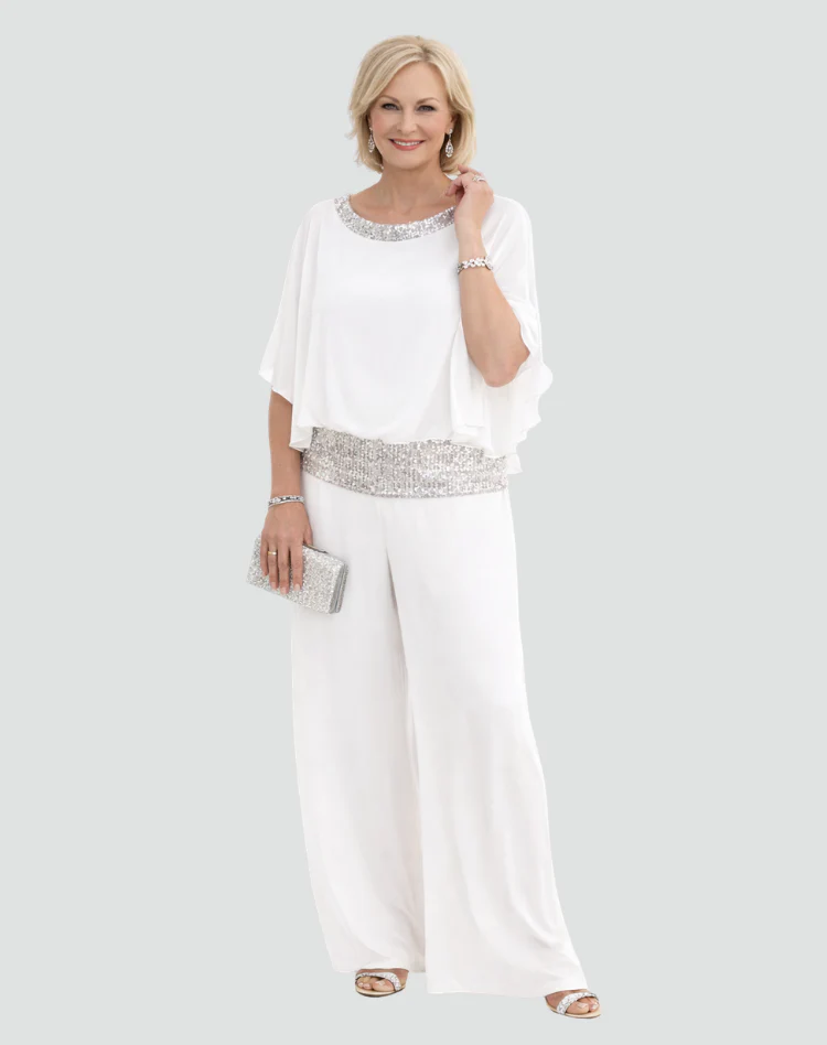 Glenna | Elegancki komplet damski z szerokimi spodniami - Image 4