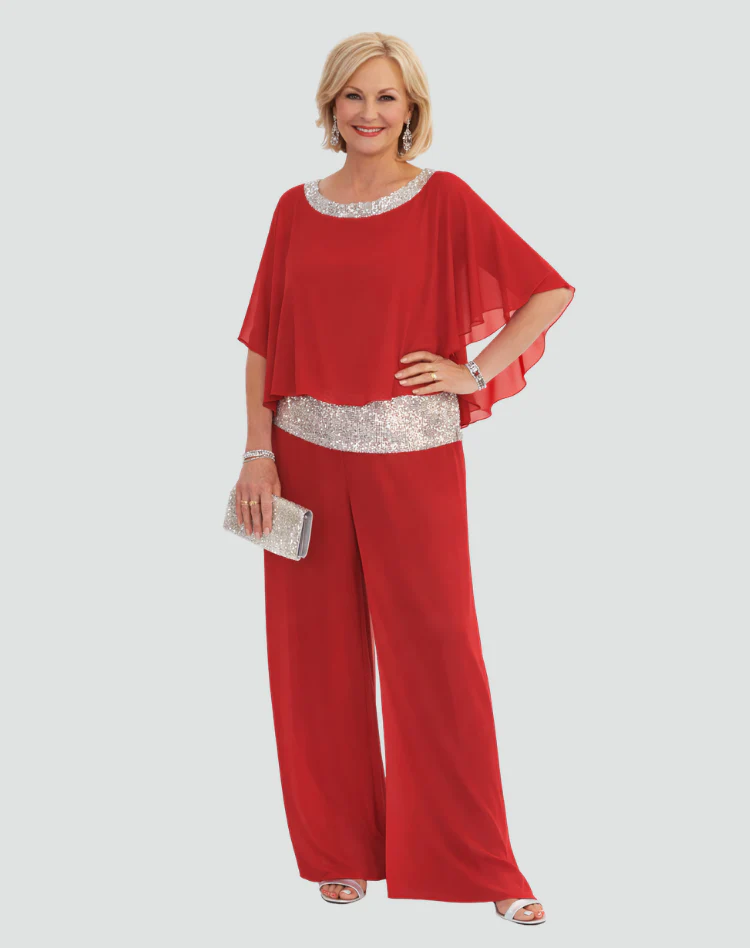 Glenna | Elegancki komplet damski z szerokimi spodniami - Image 7