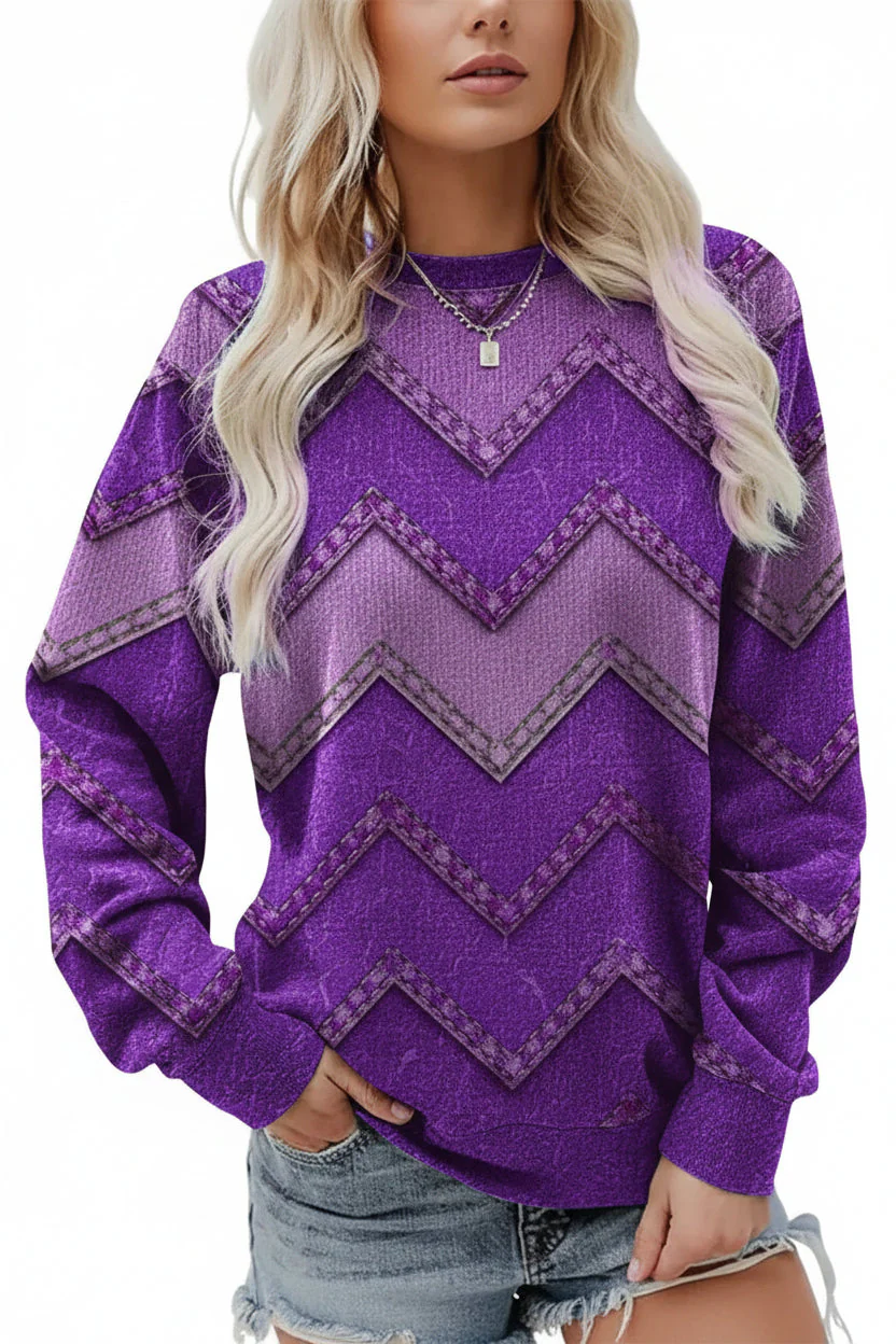 Gwendolyn | Damska bluza z nadrukiem wiosenna casual miękka i wygodna - Image 3