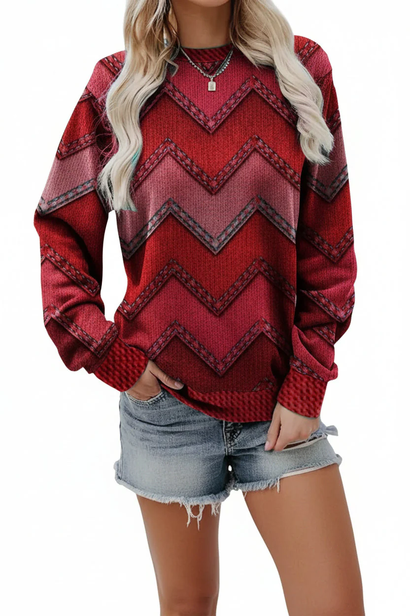 Gwendolyn | Damska bluza z nadrukiem wiosenna casual miękka i wygodna - Image 4