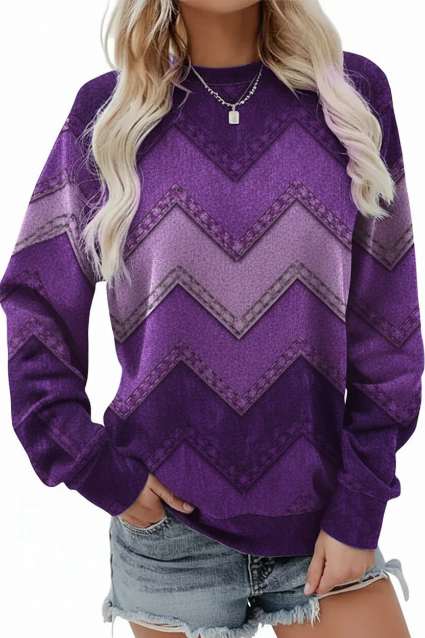 Gwendolyn | Damska bluza z nadrukiem wiosenna casual miękka i wygodna - Image 5
