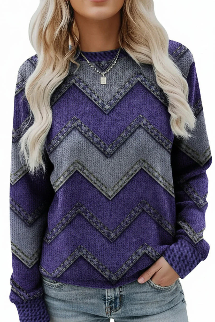 Gwendolyn | Damska bluza z nadrukiem wiosenna casual miękka i wygodna - Image 8