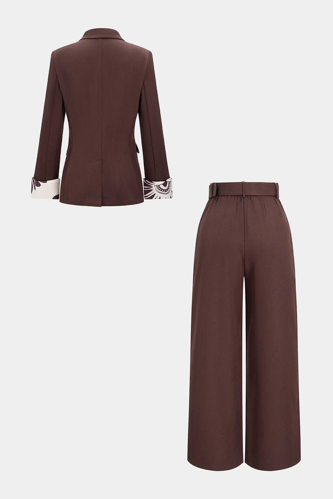 Hazel | Komplet elegancki z marynarką i spodniami palazzo, szykowny nowoczesny - Image 2