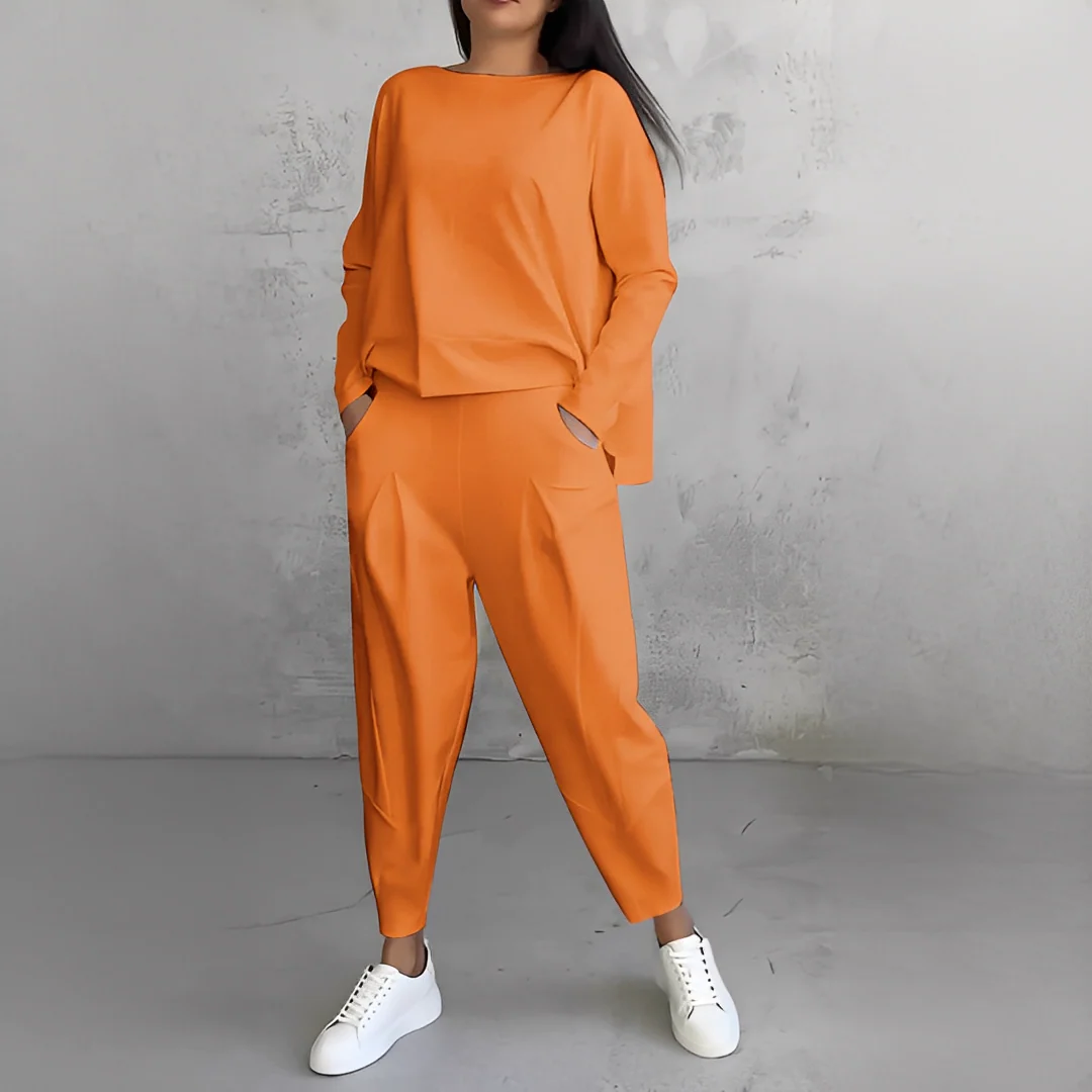 Hester | Modny damski komplet koszula i spodnie, elegancki i stylowy fason - Image 3