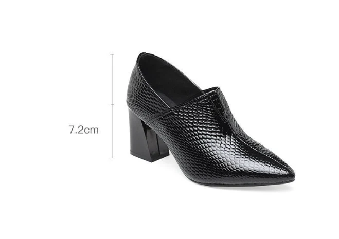 Jade | Damskie eleganckie czółenka na obcasie z fakturą, stylowe wykończenie - Image 8