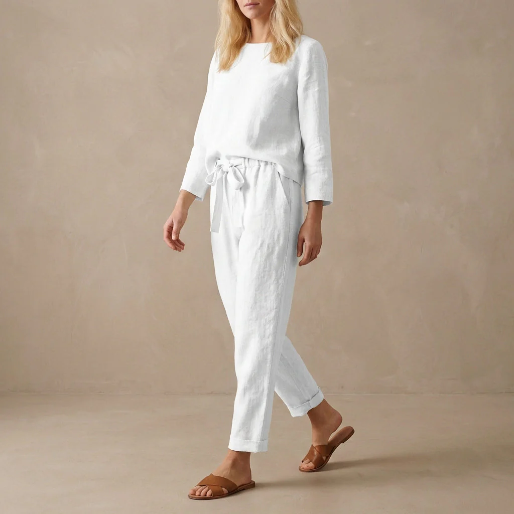 Jamie | Komplet damski loungewear z luźnym topem i spodniami - Image 3