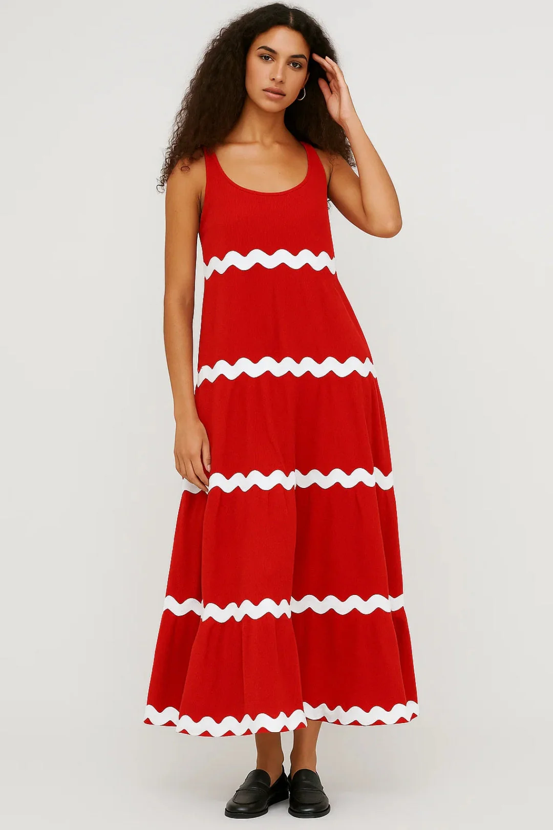 Jana | sukienka maxi damska w paski bez rękawów, elegancka i letnia - Image 6