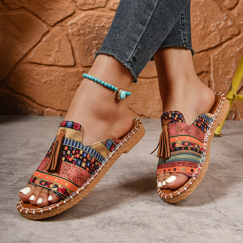 Jane | sandały damskie boho z frędzlami, stylowe i letnie - Image 5