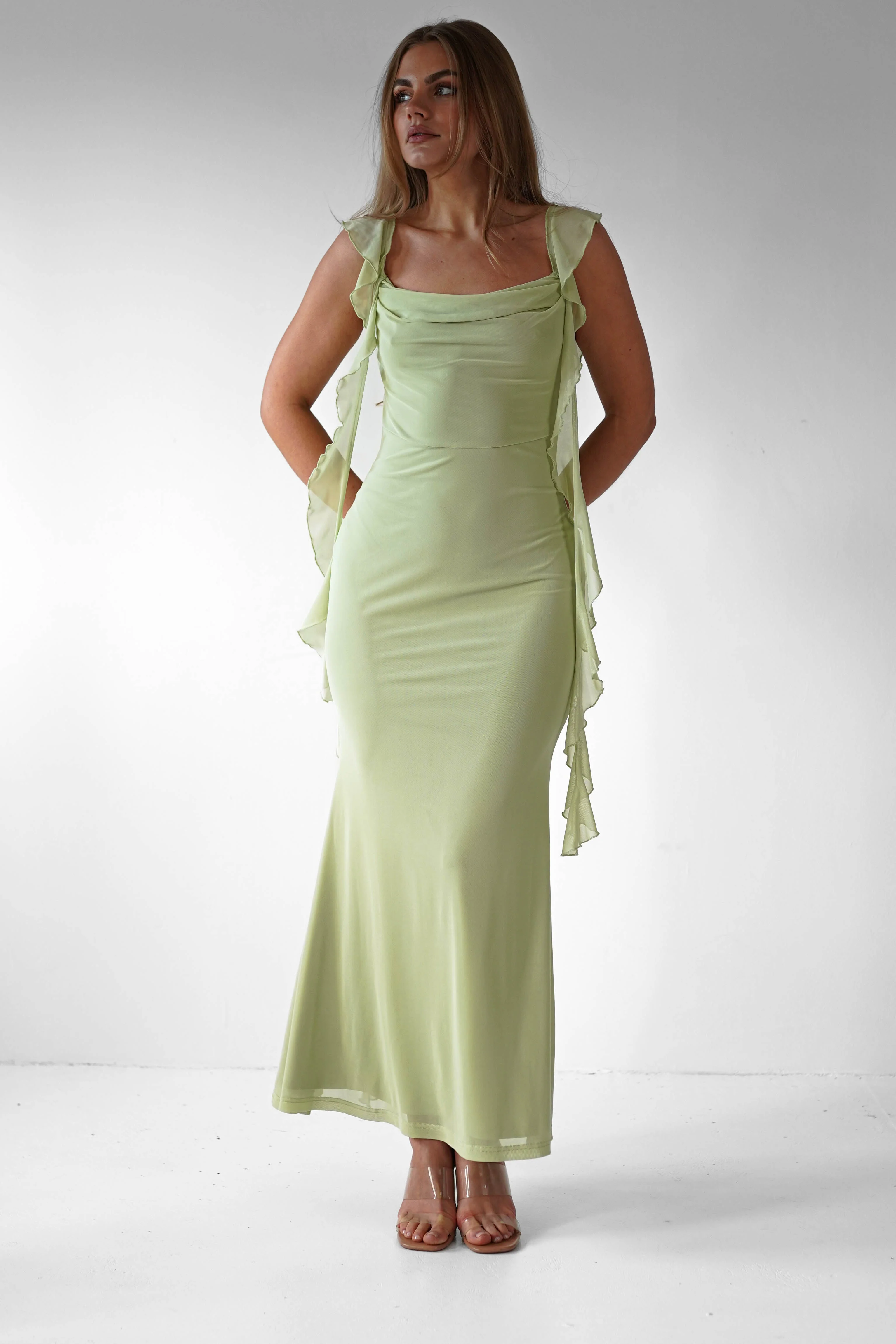 Jasmine | Sukienka damska midaxi z falbanami, zwiewna i elegancka - Image 4