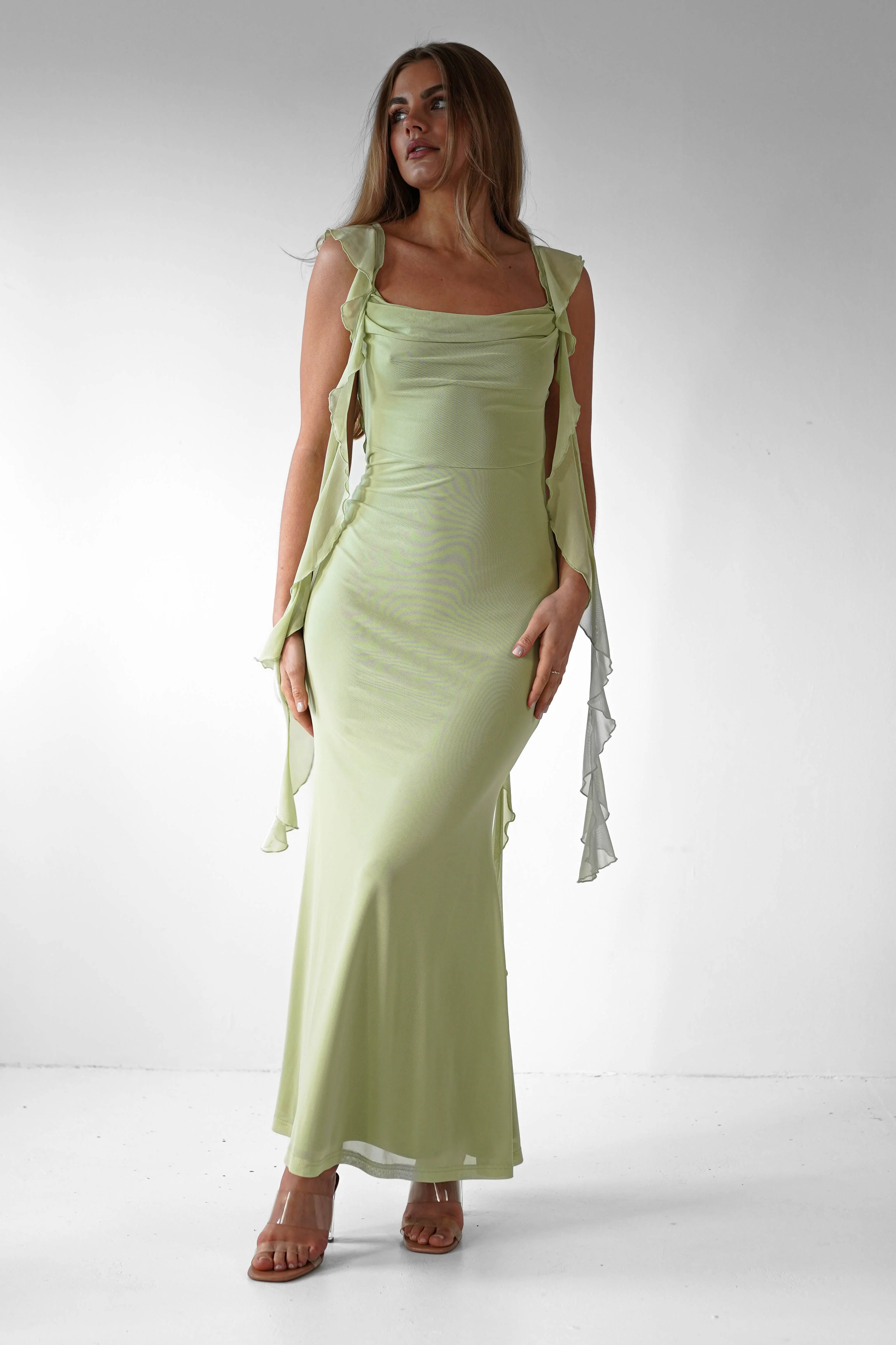 Jasmine | Sukienka damska midaxi z falbanami, zwiewna i elegancka - Image 5