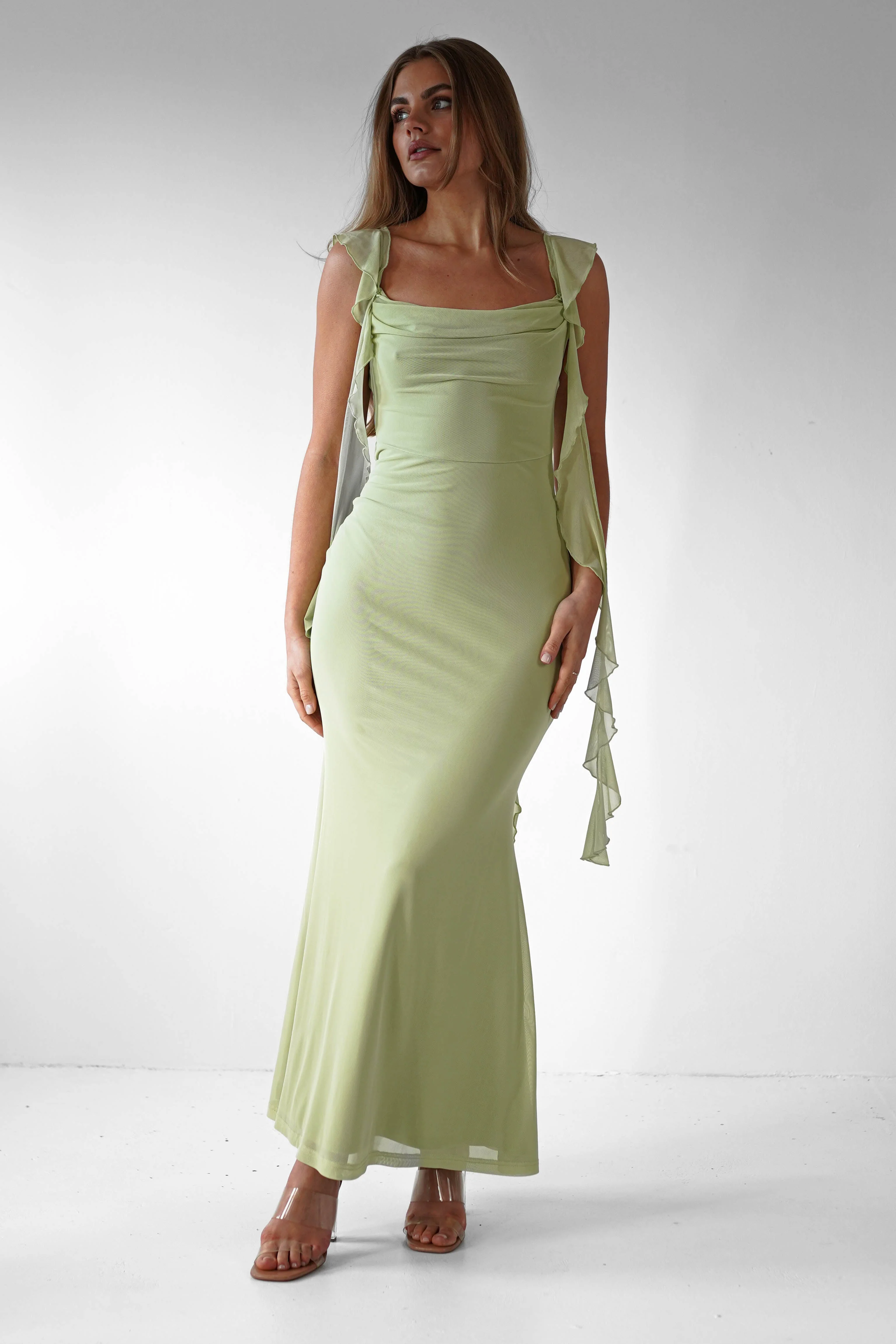 Jasmine | Sukienka damska midaxi z falbanami, zwiewna i elegancka - Image 6