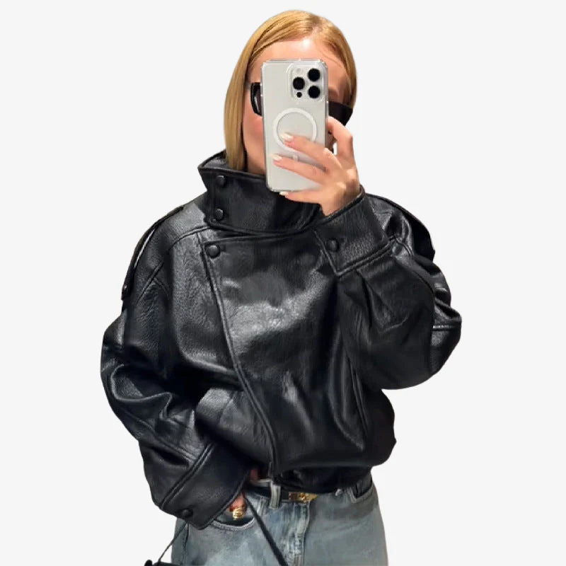 Jillian | Kurtka damska z długim rękawem, zapięcie na guziki - Image 3