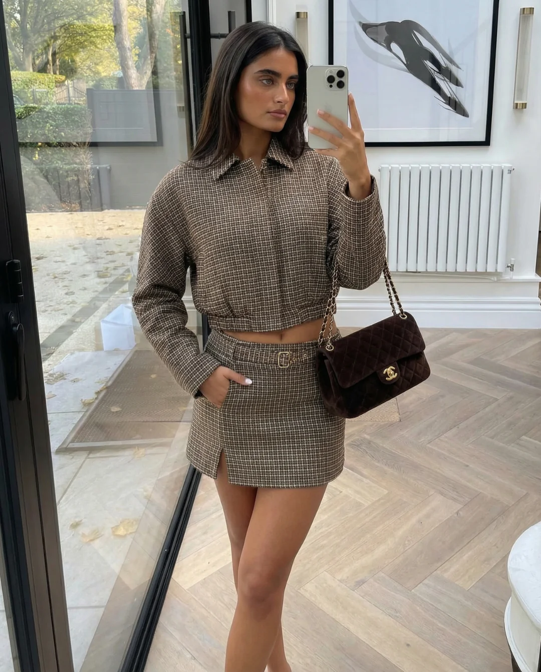 Josephine | Komplet damski co-ord z krótką kurtką i mini spódnicą - Image 2