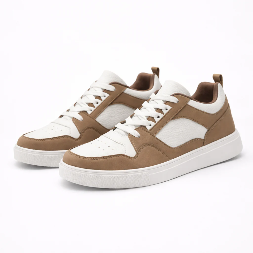 Judith | Damskie sneakersy czarno-białe sznurowane o miejskim - Image 4