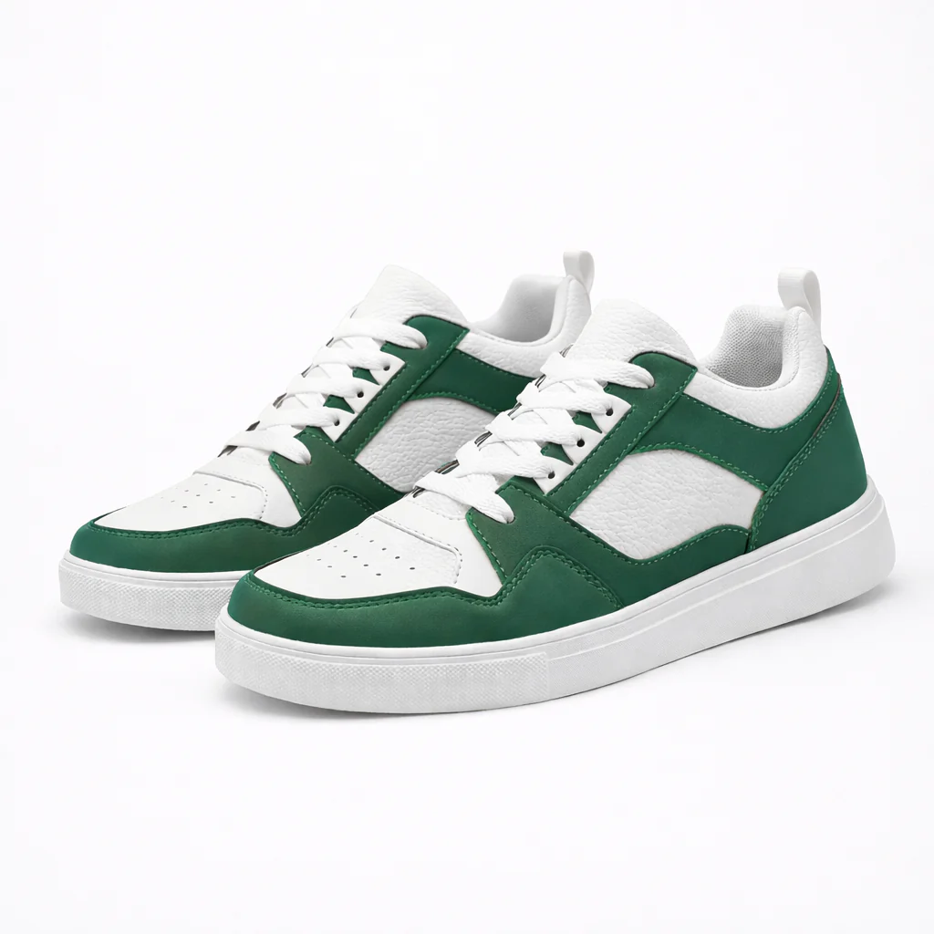 Judith | Damskie sneakersy czarno-białe sznurowane o miejskim - Image 5