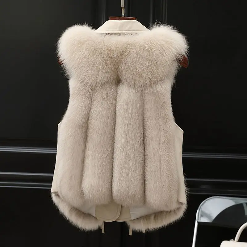 Juliet | Damski żakiet z kontrastową lamówką i skórzanym kołnierzem, elegancki i stylowy fason - Image 5
