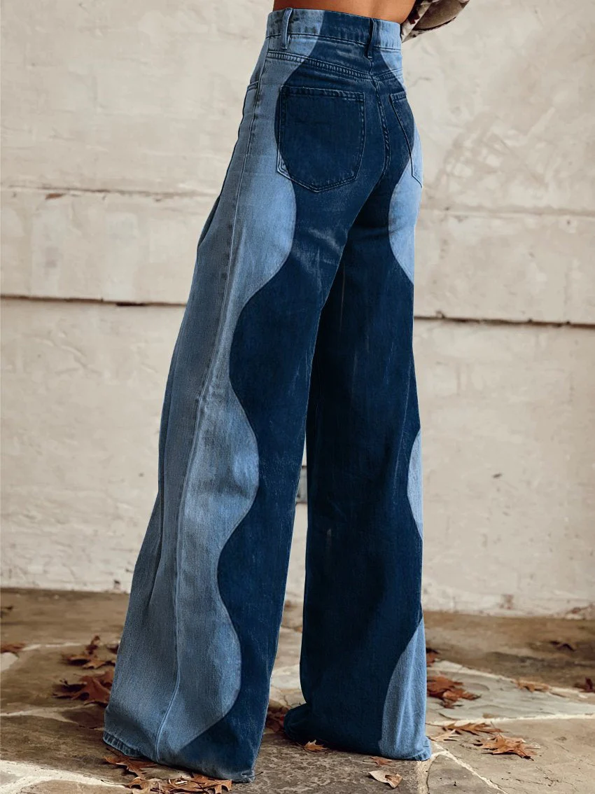 Karlee | spodnie damskie wide-leg w stylu vintage, rozszerzane i wygodne - Image 2