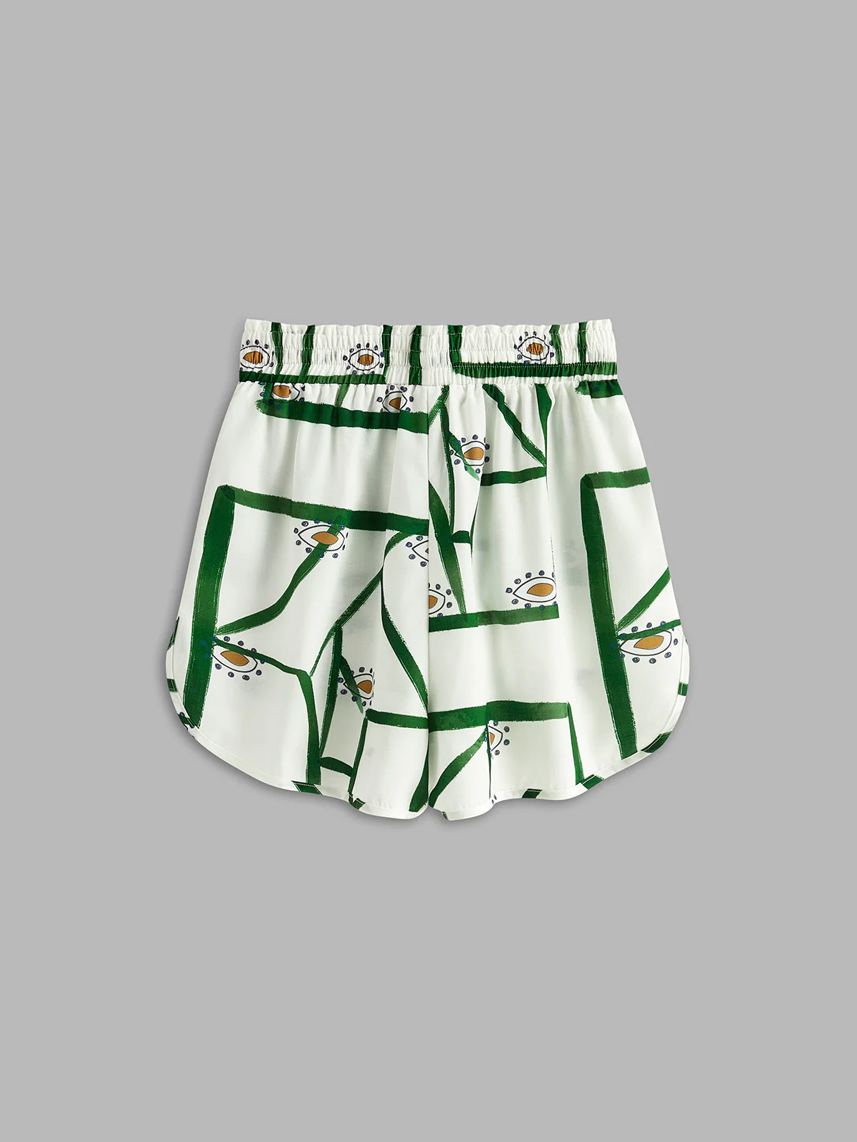 Karlie | Komplet damski z szortami w print, regulacja na troczek, casualowy fason - Image 9