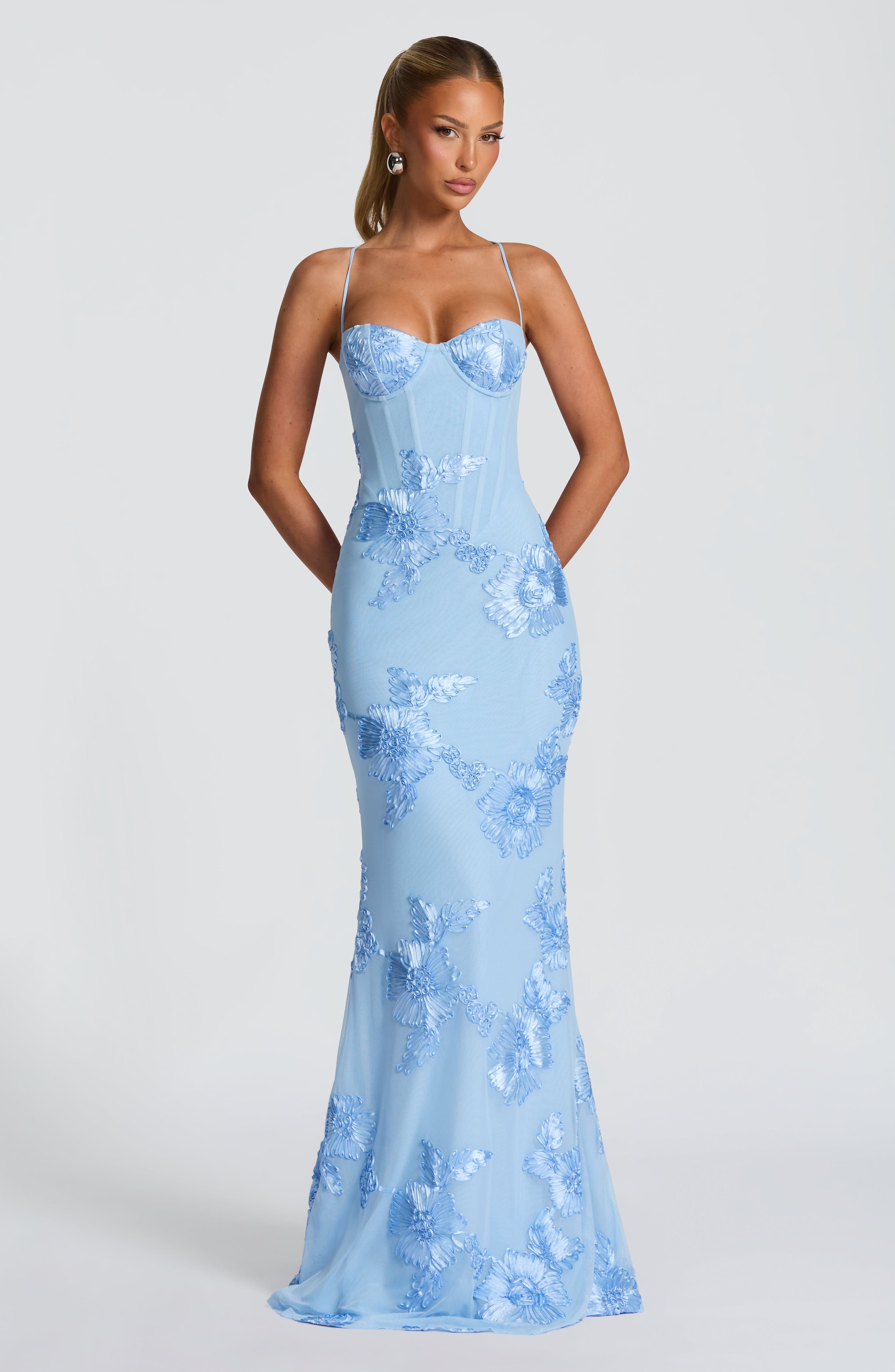 Karly | sukienka maxi damska elegancka na ramiączkach, idealna na wesele i lato - Image 14