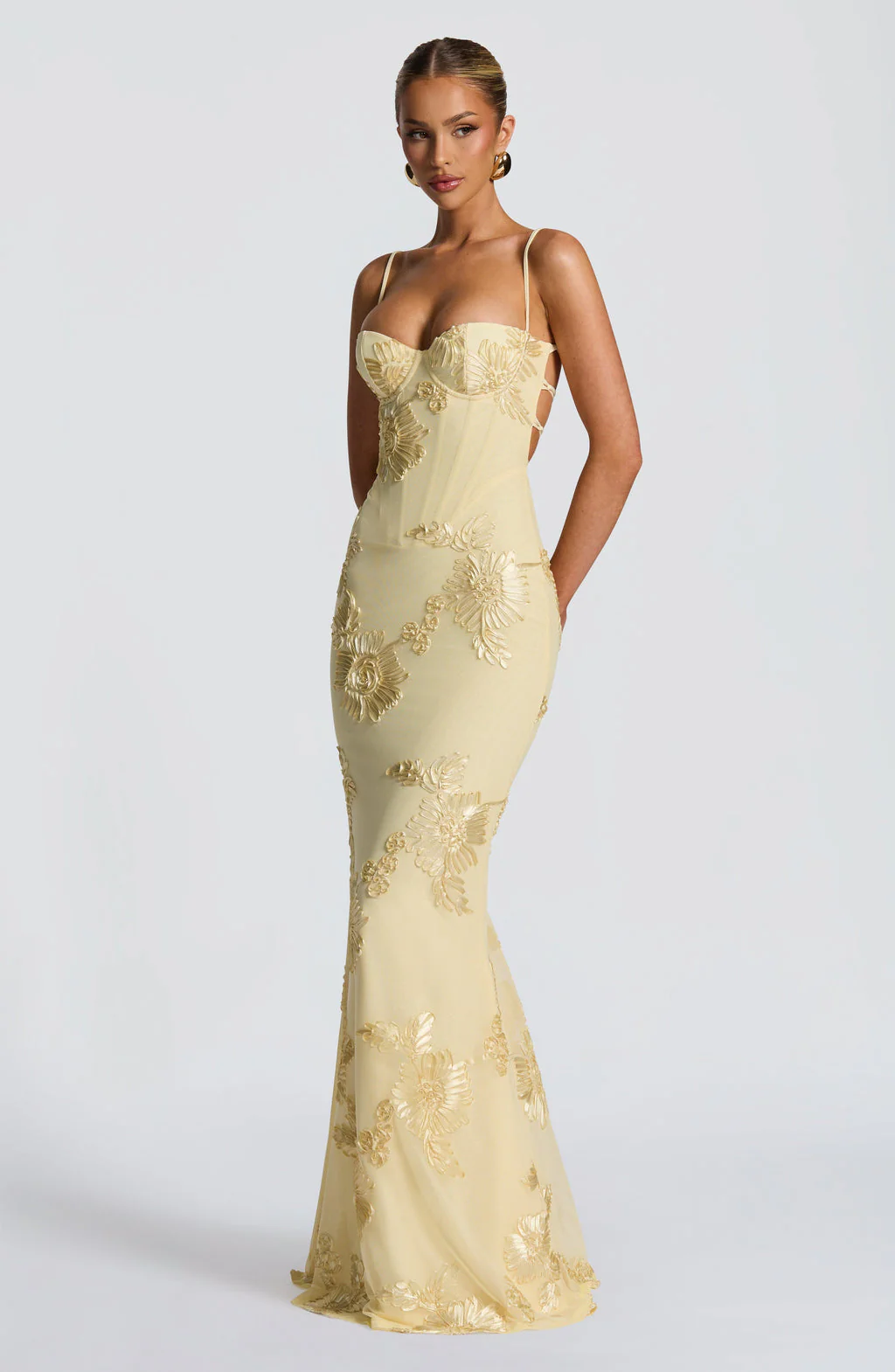 Karly | sukienka maxi damska elegancka na ramiączkach, idealna na wesele i lato - Image 3