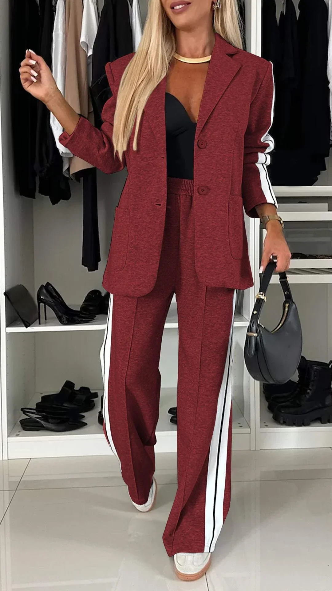 Karyne I Nowoczesne kobiety Paski Garnitur sportowo-elegancki - Image 11