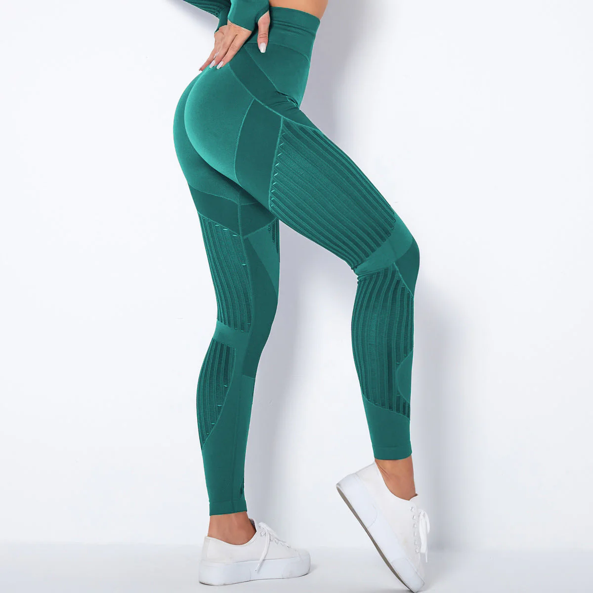 Kay | Legginsy sportowe damskie z efektem kompresji - Image 8