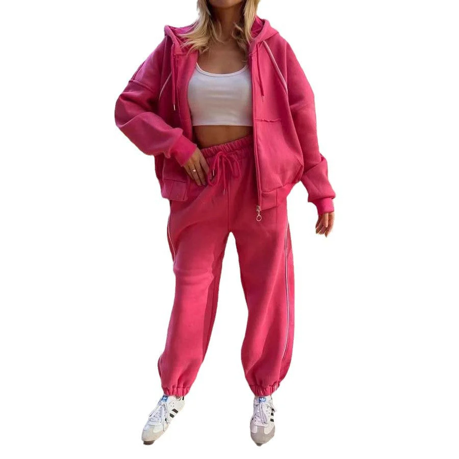 Kayla – damski dwuczęściowy zestaw sportowy składający się z joggerów i bluzy z kapturem - Image 6