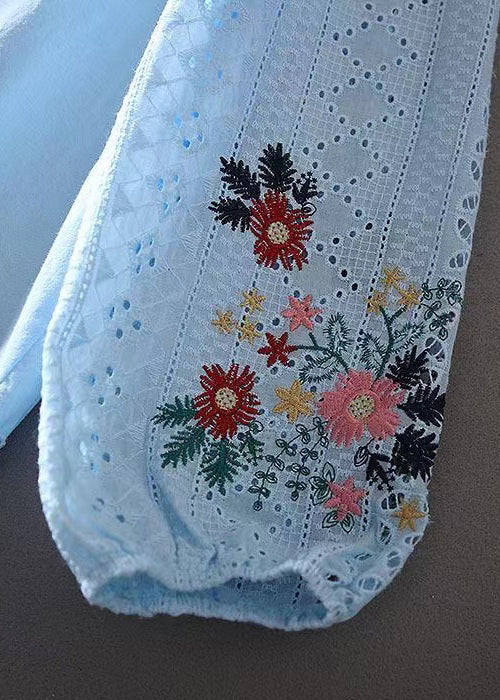 Lacey | bluzka damska z haftowanej koronki z patchworkowym wykończeniem - Image 5