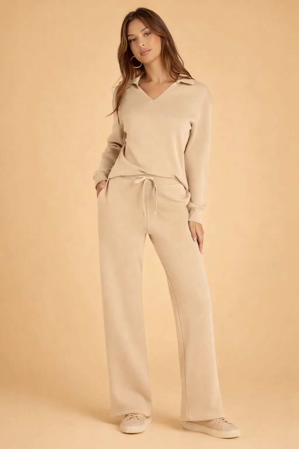 Lacey | Damski komplet dwuczęściowy casualowy na co dzień, elegancki komfortowy krój - Image 4