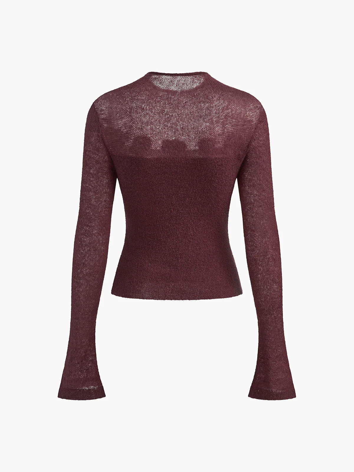 Lauretta | Top damski z miękkiej dzianiny z aplikacją 3D w kwiaty, elegancki fason - Image 8