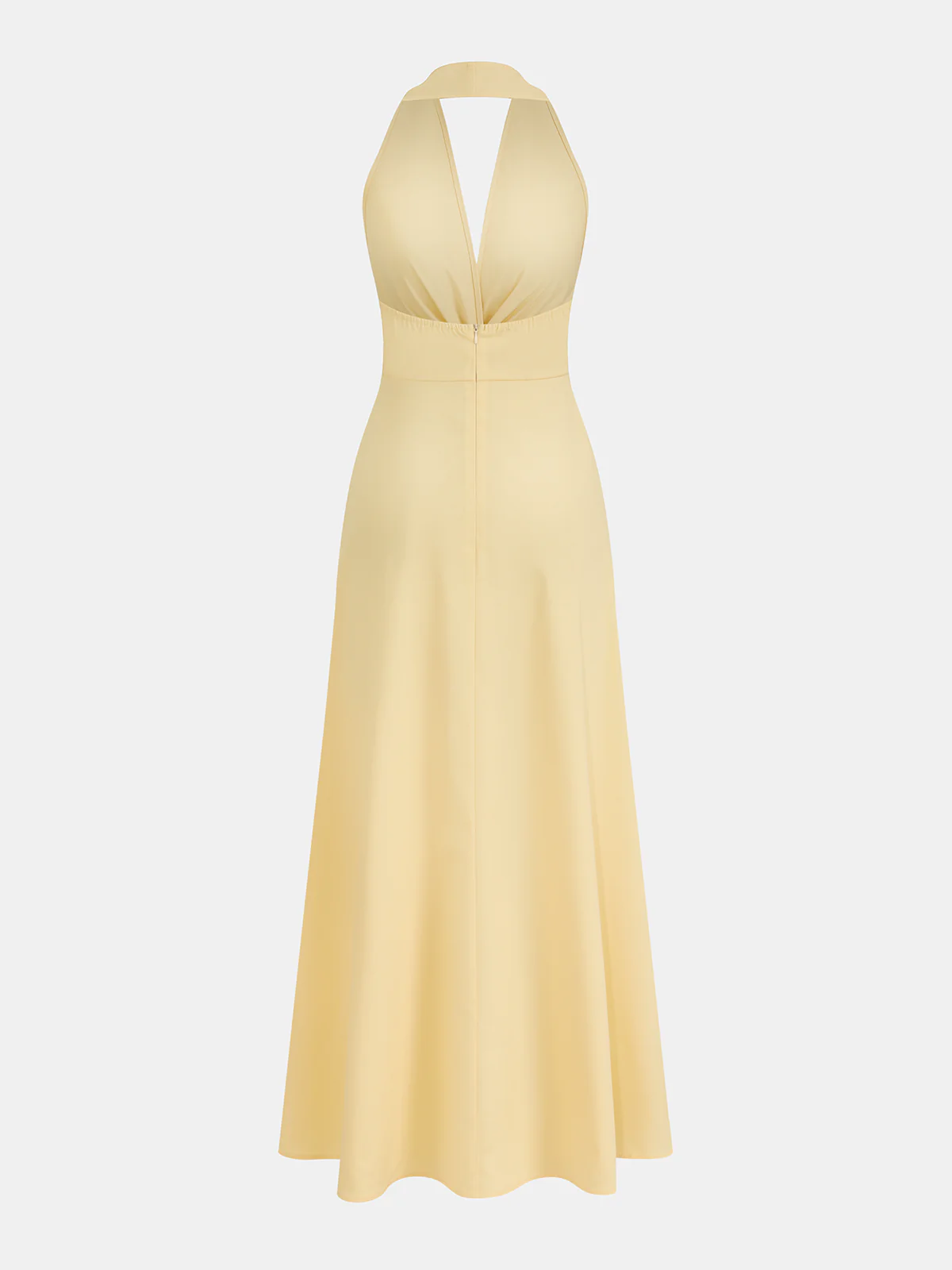 Laurie | Sukienka maxi typu halter ze skręconym detalem w talii, elegancki fason - Image 3