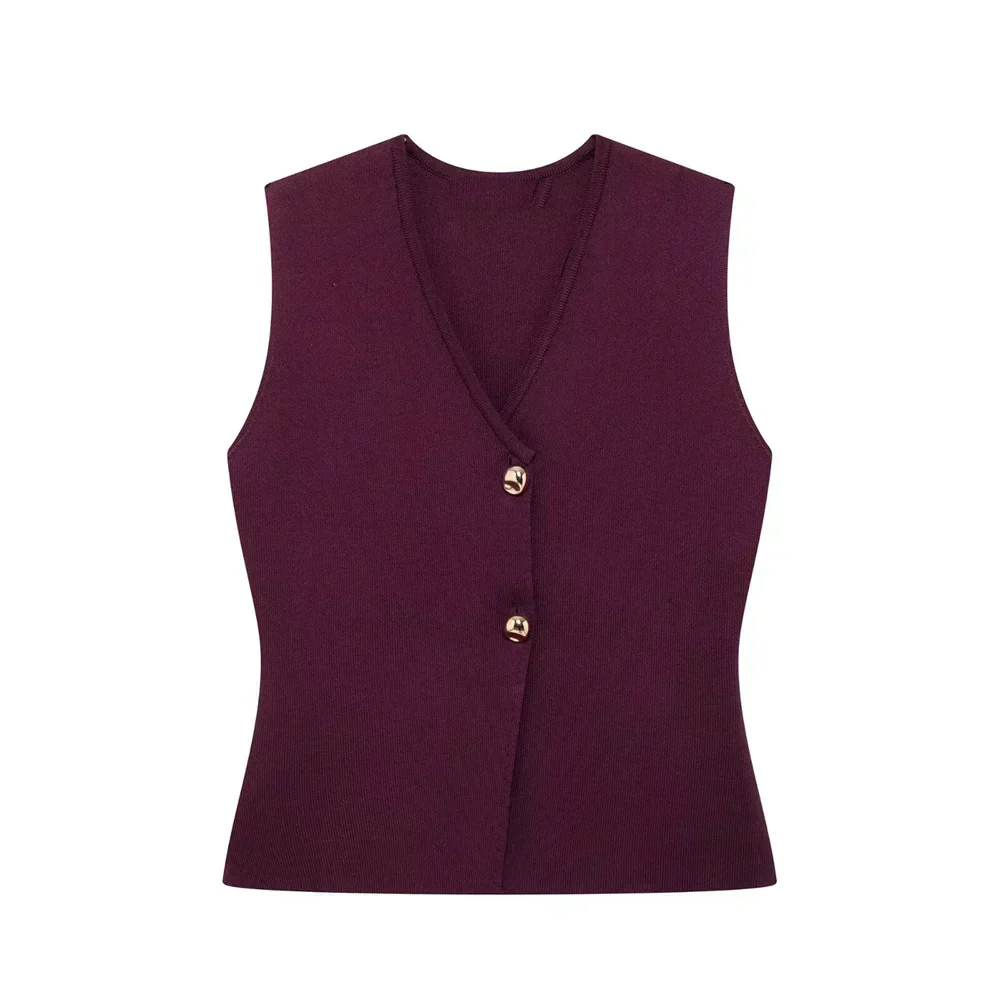 Leona – damski sweter z asymetrycznymi guzikami - Image 5