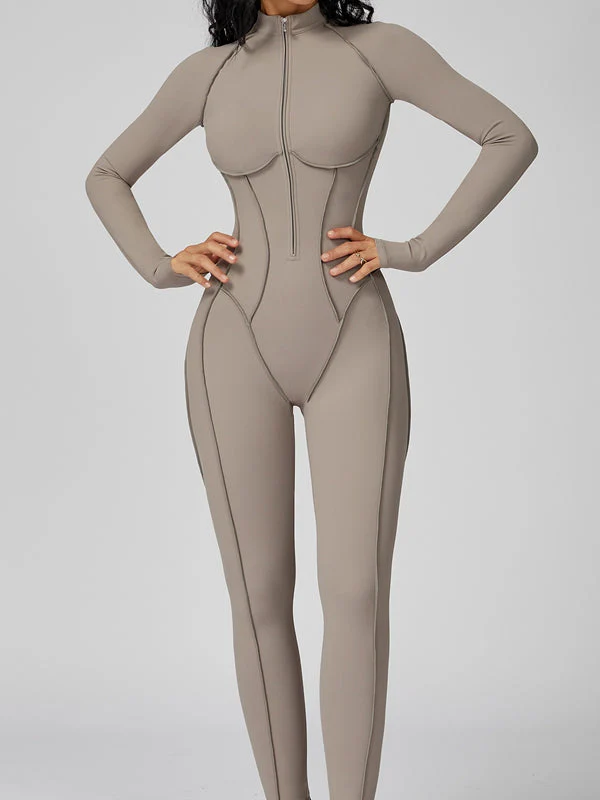 Loretta | Damskie body z kontrastowymi przeszyciami, dopasowany fason, nowoczesny i elegancki styl - Image 13