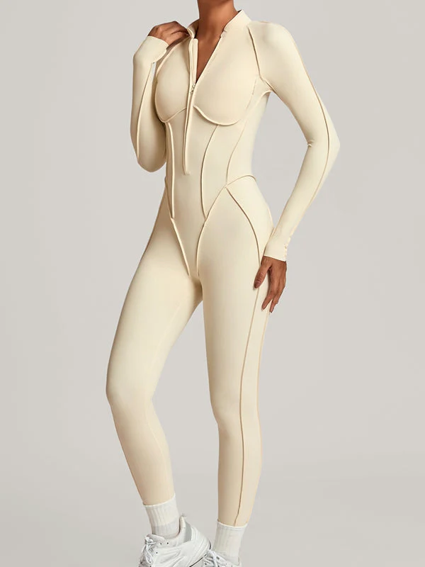 Loretta | Damskie body z kontrastowymi przeszyciami, dopasowany fason, nowoczesny i elegancki styl - Image 17