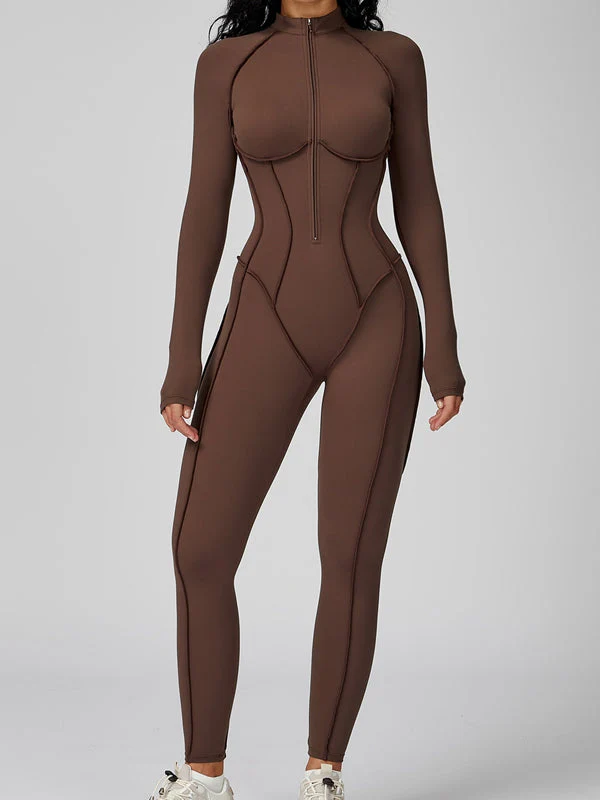 Loretta | Damskie body z kontrastowymi przeszyciami, dopasowany fason, nowoczesny i elegancki styl - Image 7