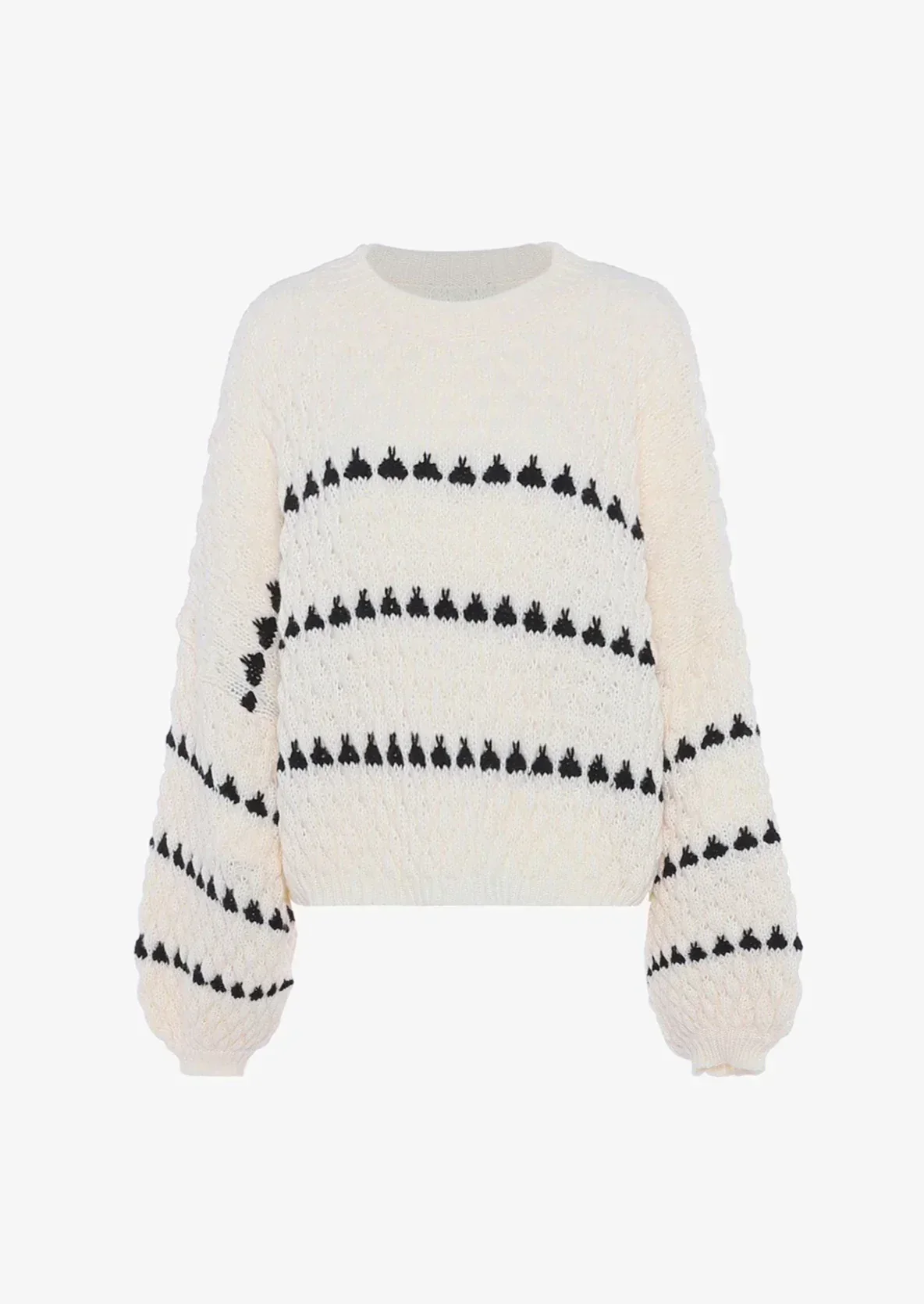 Luci | Nowoczesny damski sweter oversize, dzianinowy z wzorem, wygodny i stylowy fason - Image 5