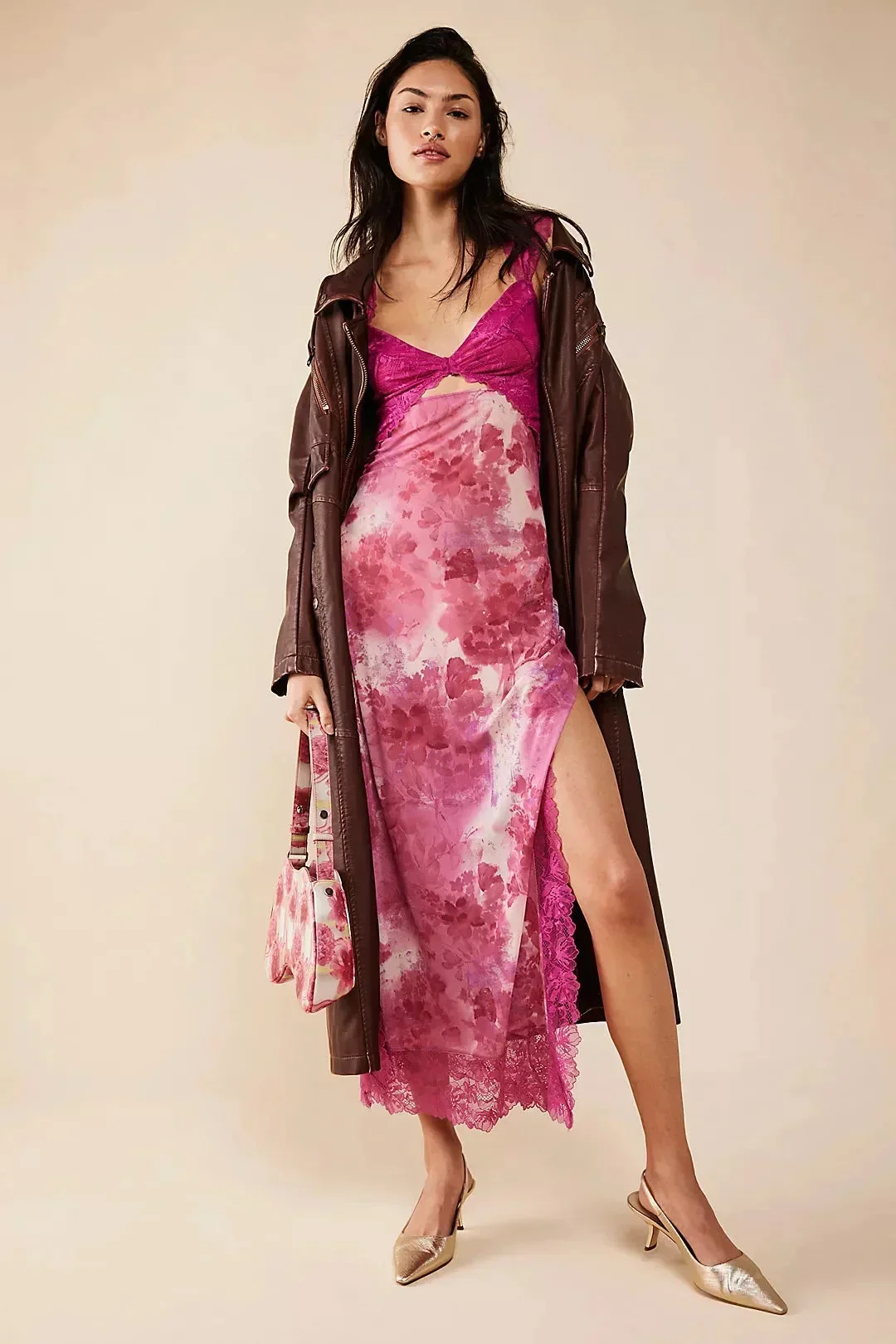 Lucinda | Sukienka damska maxi w kwiaty z przezroczystą koronką - Image 18