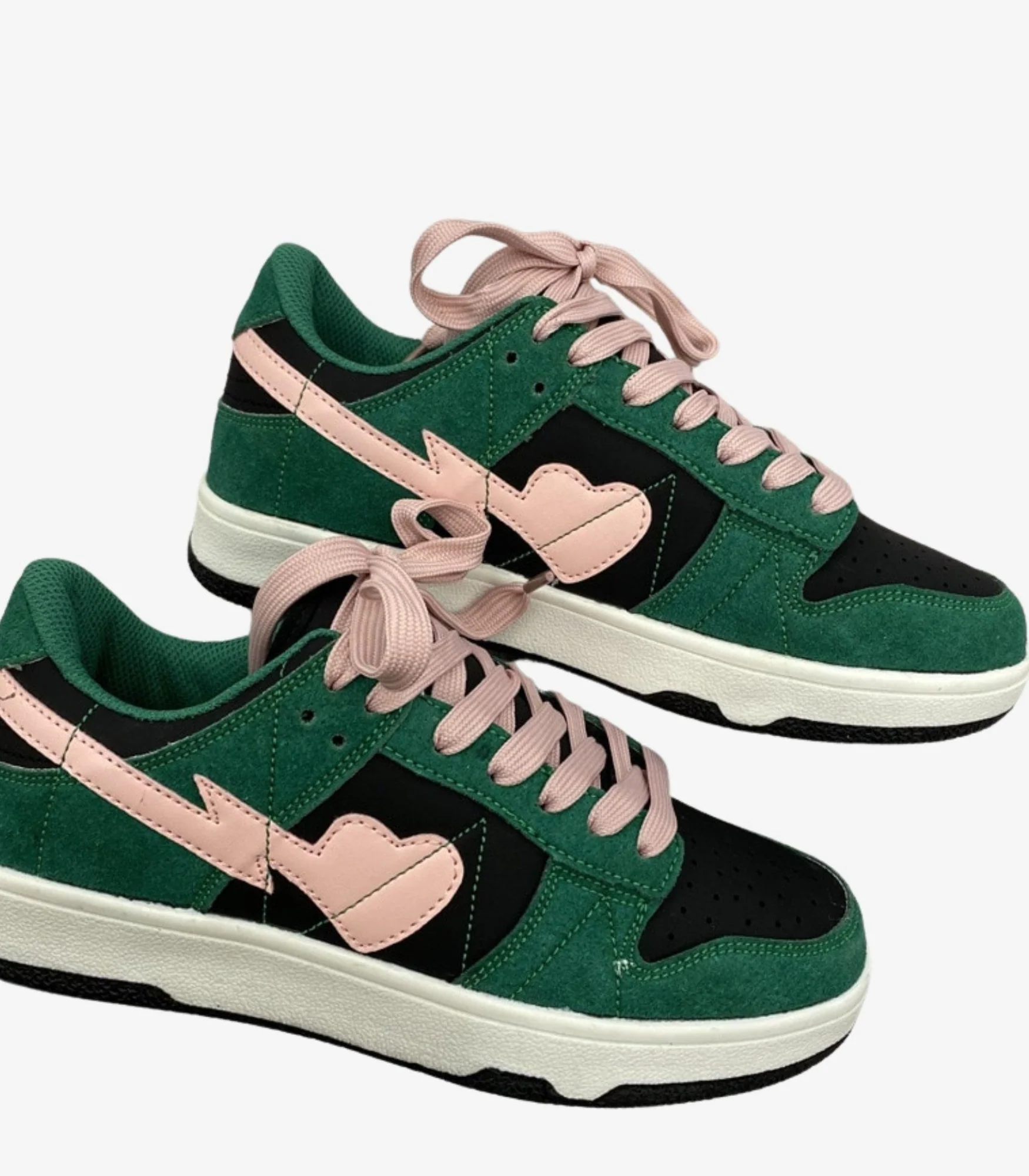 Mabel | damskie sneakersy niskie z kontrastowymi detalami i sznurowaniem - Image 10