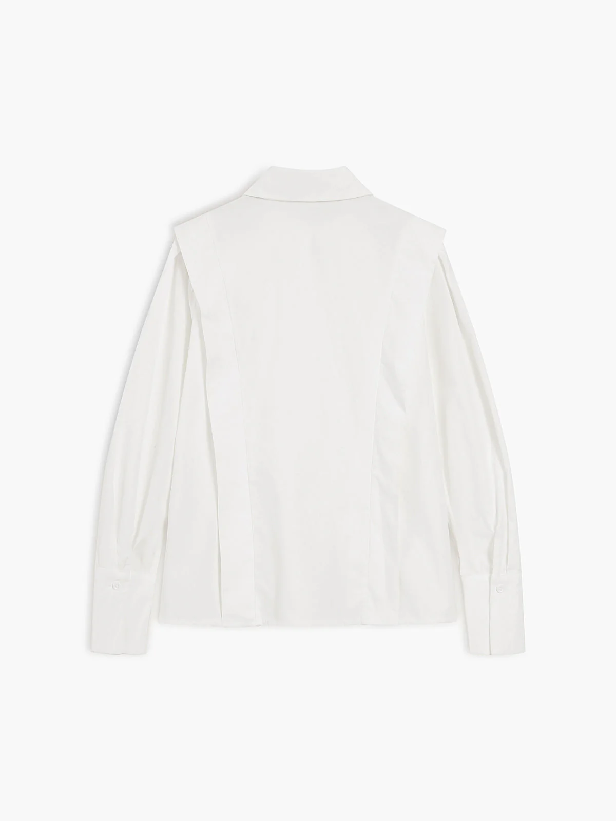 Madge | Koszula damska z kołnierzykiem i szerokimi mankietami, elegancka klasyczna - Image 5