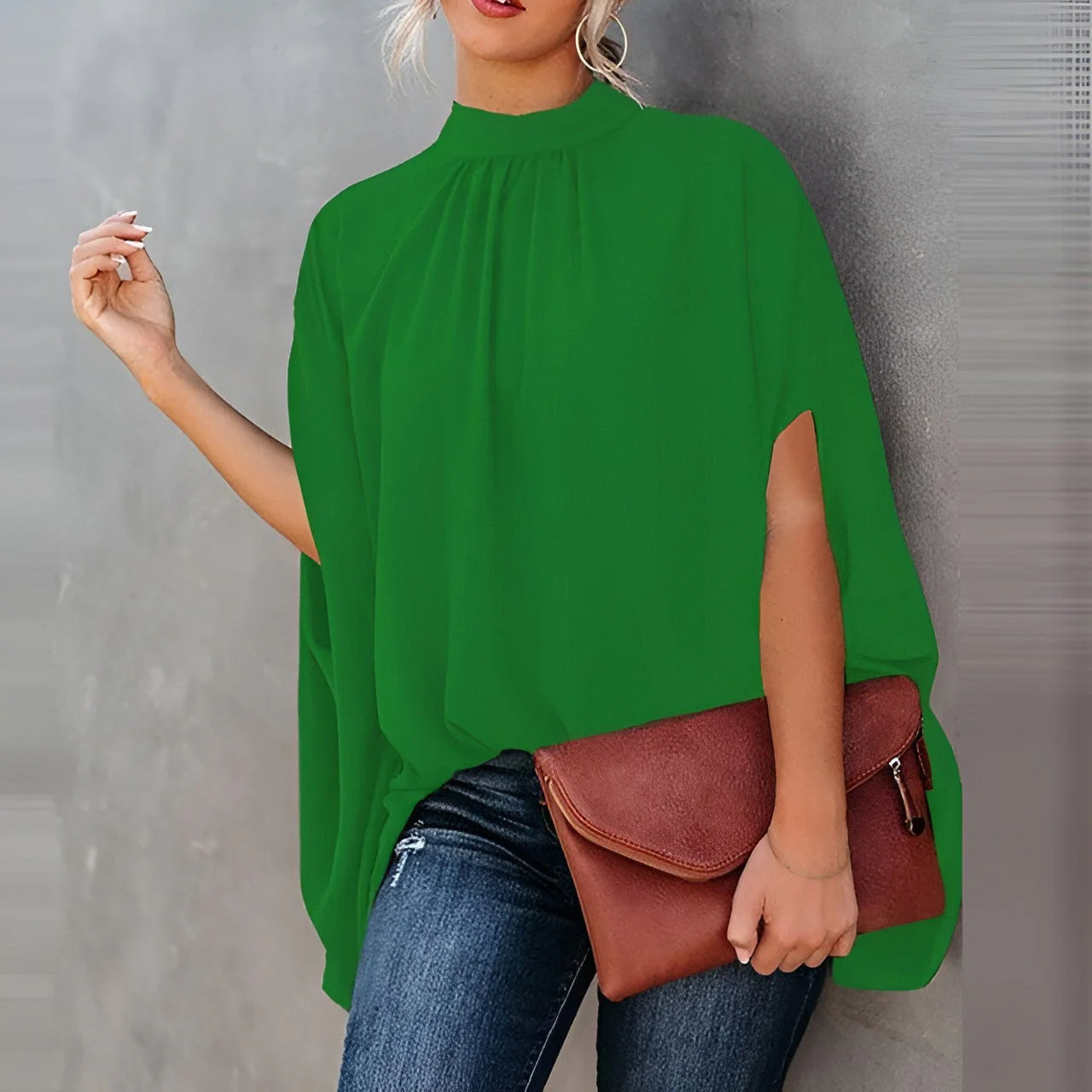 Madge | elegancka bluzka damska z artystycznym wzorem, casualowa i stylowa - Image 4