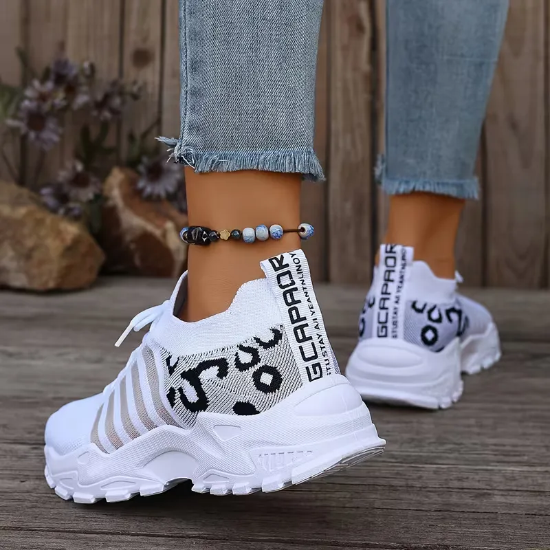 Mallory | sneakersy damskie niskie w panterkę, stylowe i casualowe obuwie - Image 3