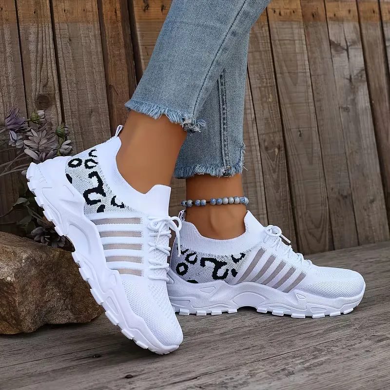 Mallory | sneakersy damskie niskie w panterkę, stylowe i casualowe obuwie - Image 4