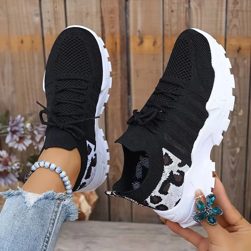 Mallory | sneakersy damskie niskie w panterkę, stylowe i casualowe obuwie - Image 7