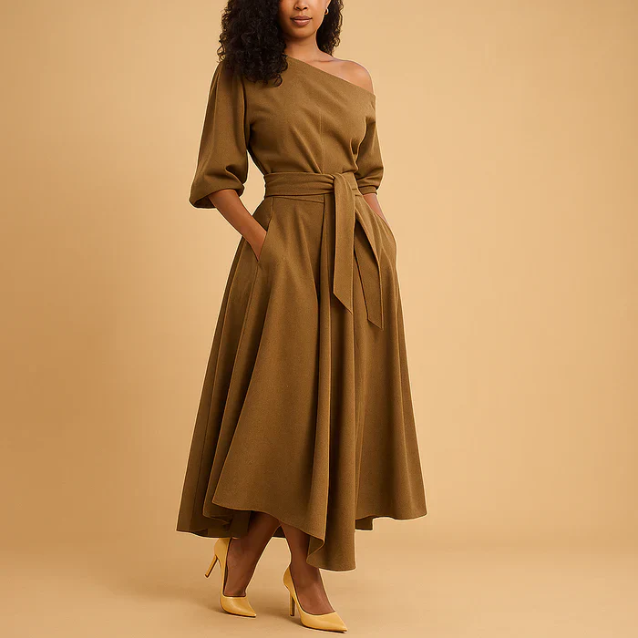 Margaret | Sukienka maxi damska na wesele w eleganckim, wieczorowym stylu - Image 2