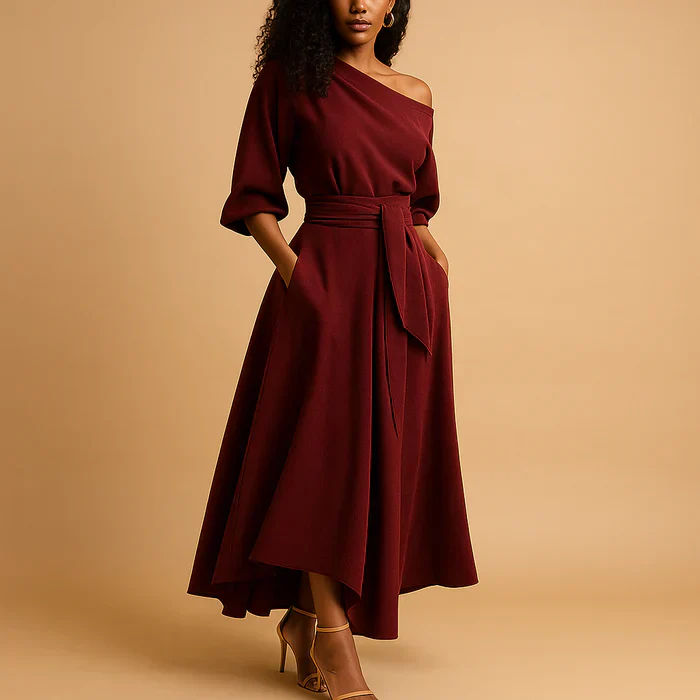 Margaret | Sukienka maxi damska na wesele w eleganckim, wieczorowym stylu - Image 4