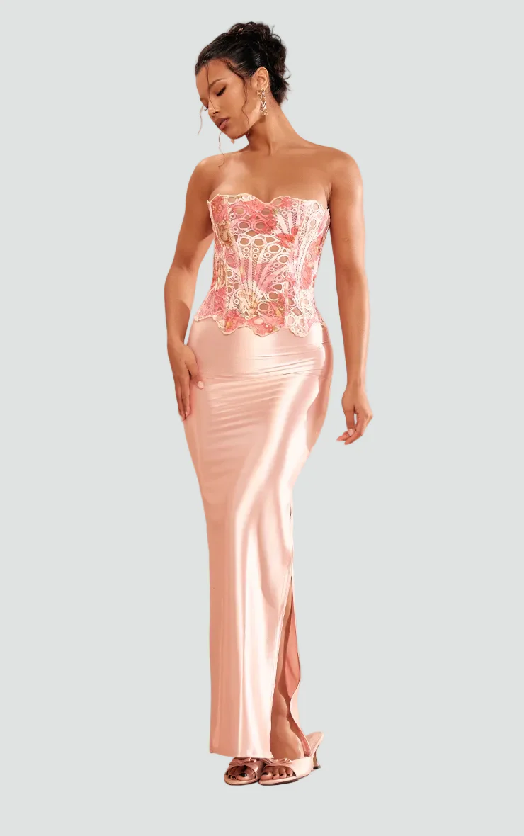 Margaretta | Top bustier damski koronkowy bez ramiączek w eleganckim stylu - Image 12