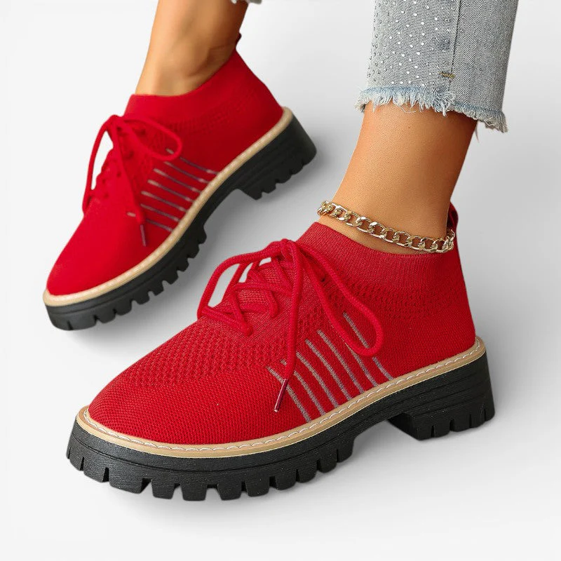 Martyna | Wsuwane buty damskie z ozdobnymi sznurowadłami, casualowe - Image 7