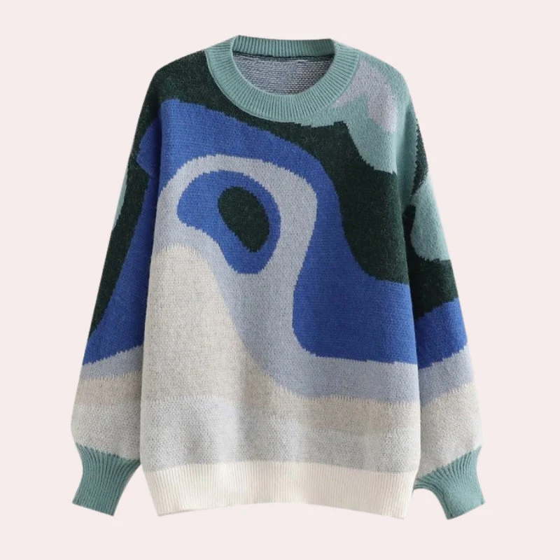 Maureen – sweter z długim rękawem i okrągłym dekoltem - Image 2