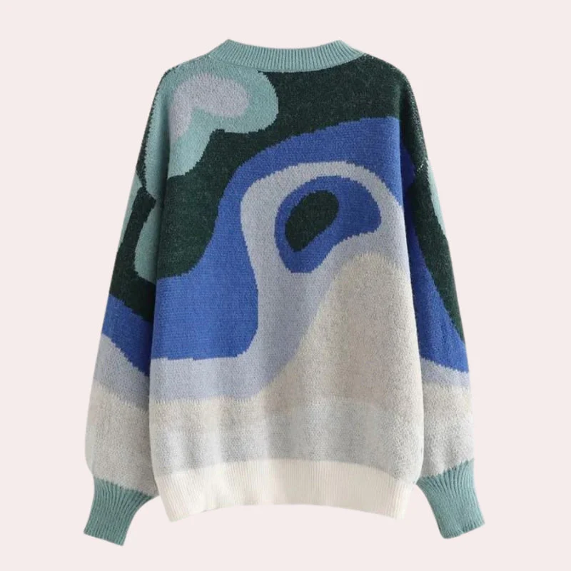 Maureen – sweter z długim rękawem i okrągłym dekoltem - Image 3